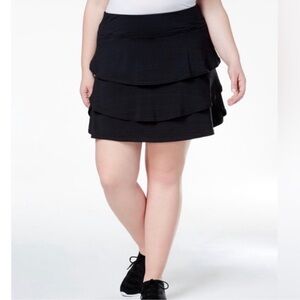 Ideology | NEW black Ruffled skort skirt Sz 2X